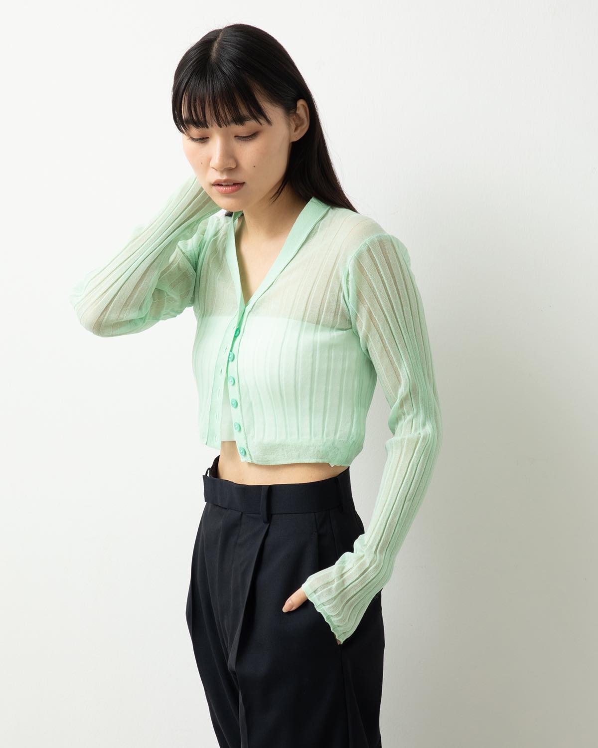 16G COTTON POLYESTER CARDIGAN for COVERCHORD