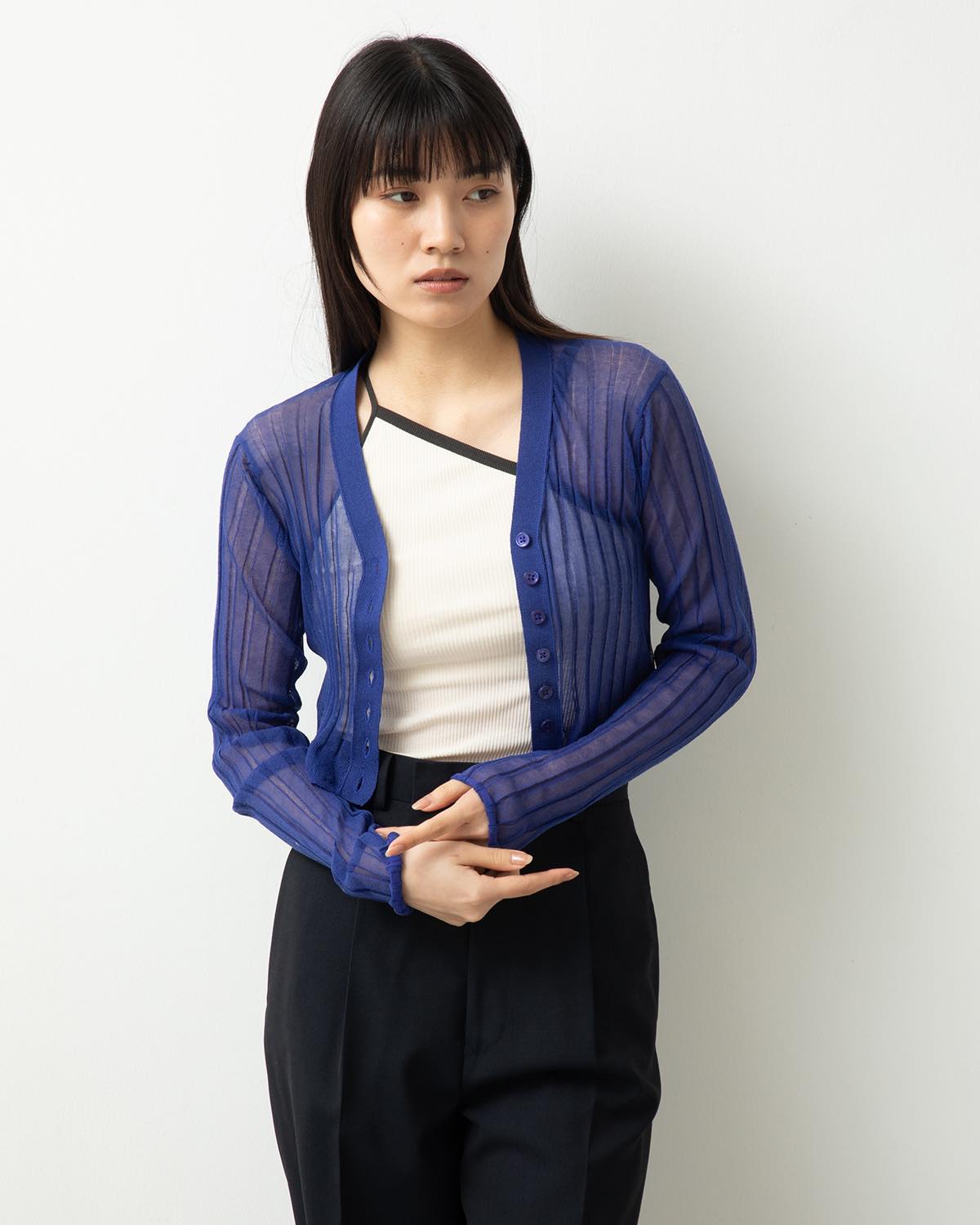 16G COTTON POLYESTER CARDIGAN for COVERCHORD