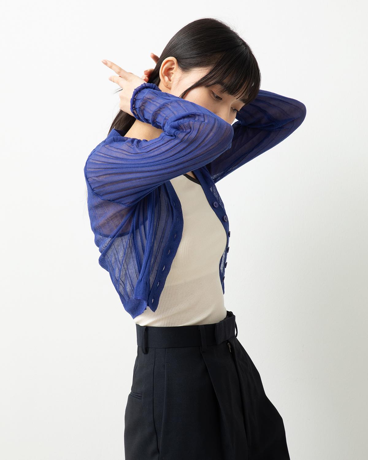 16G COTTON POLYESTER CARDIGAN for COVERCHORD