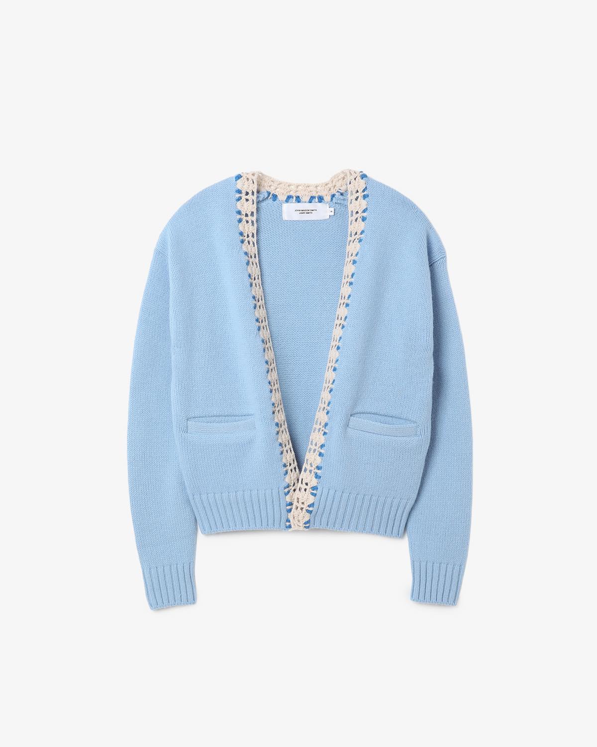 5G PLAIN STITCH AND CROCHET JACKET CARDIGAN