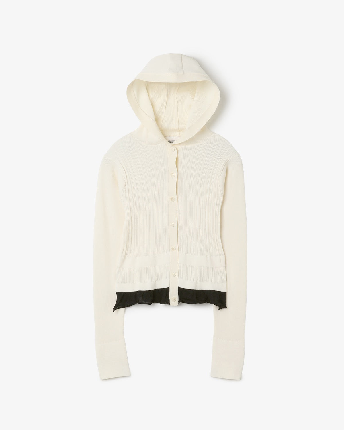 16G RIB HOOD CARDIGAN