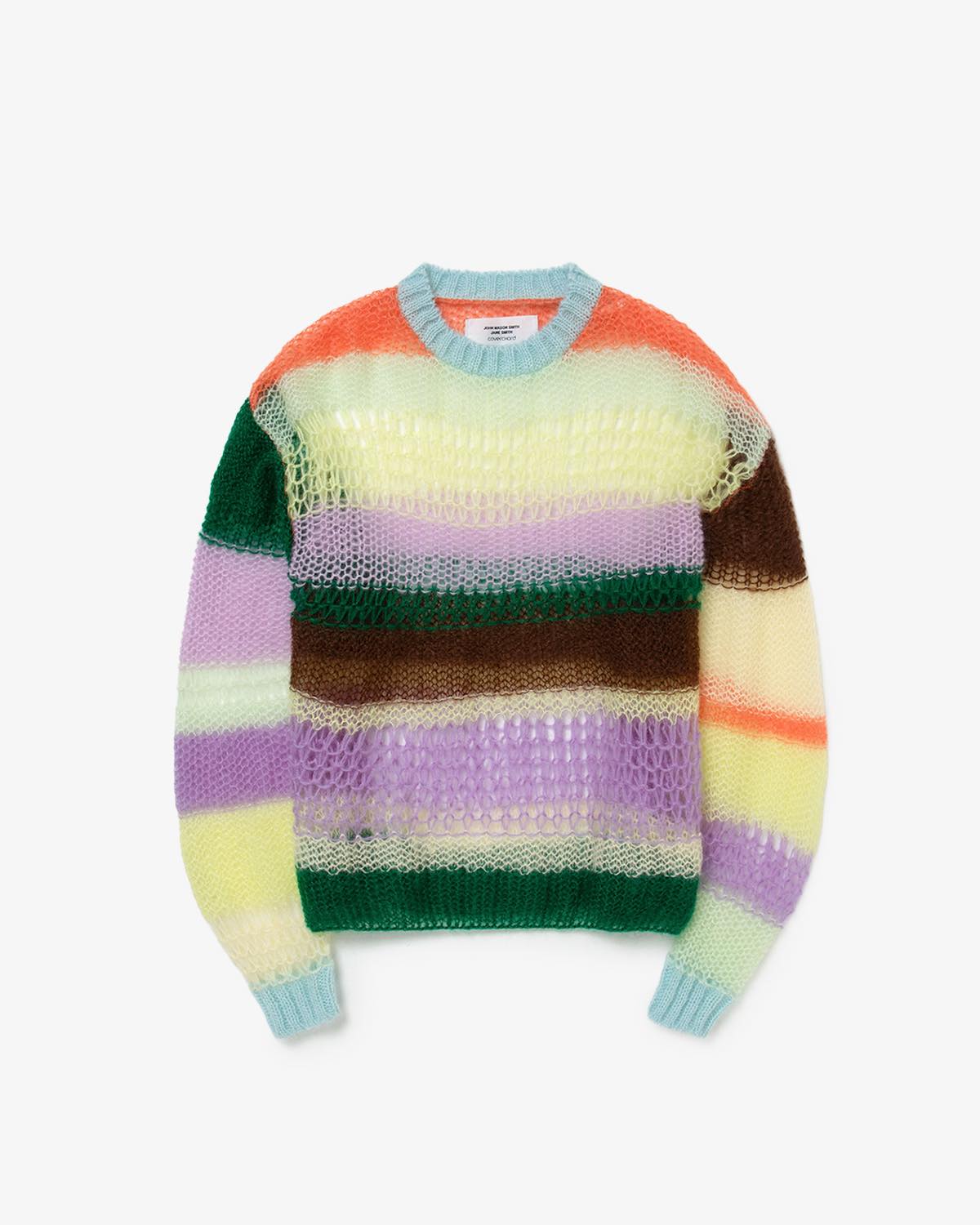 MOHAIR RANDOM BORDER CREW KNIT for COVERCHORD