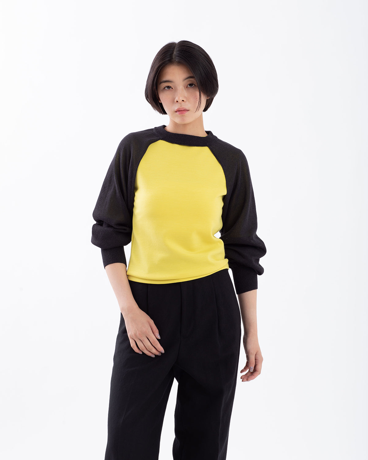12G SLEEVE SHORT KNIT