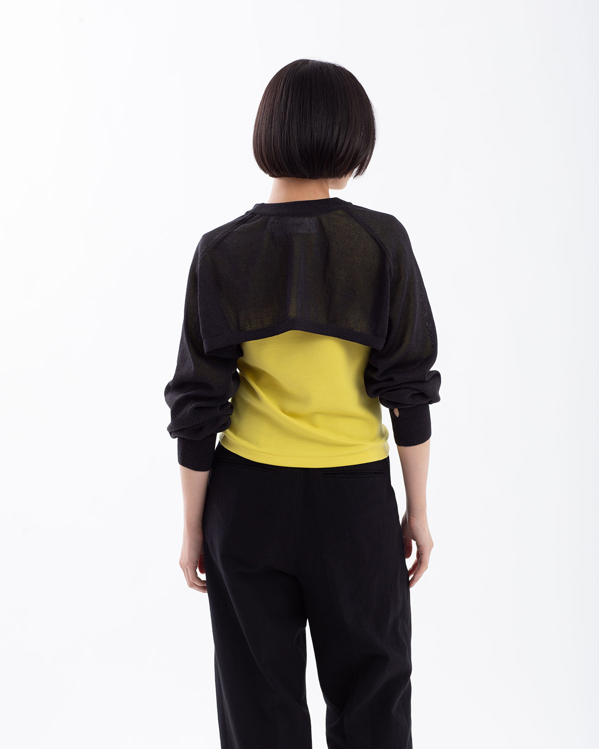 12G SLEEVE SHORT KNIT
