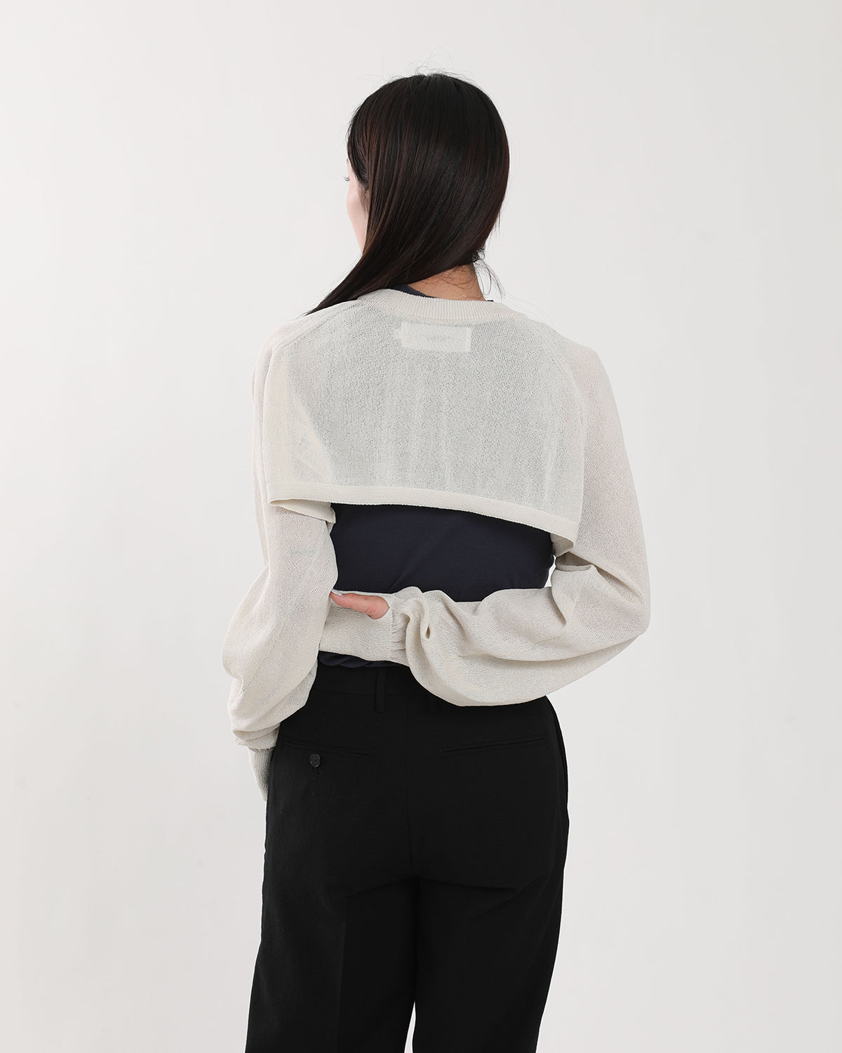 12G SLEEVE SHORT KNIT