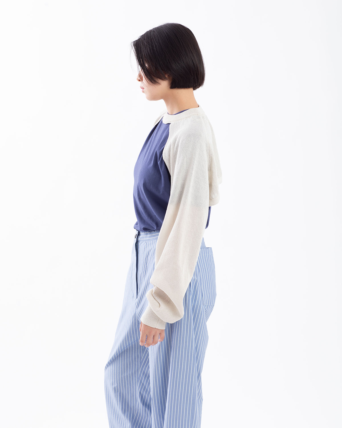 12G SLEEVE SHORT KNIT