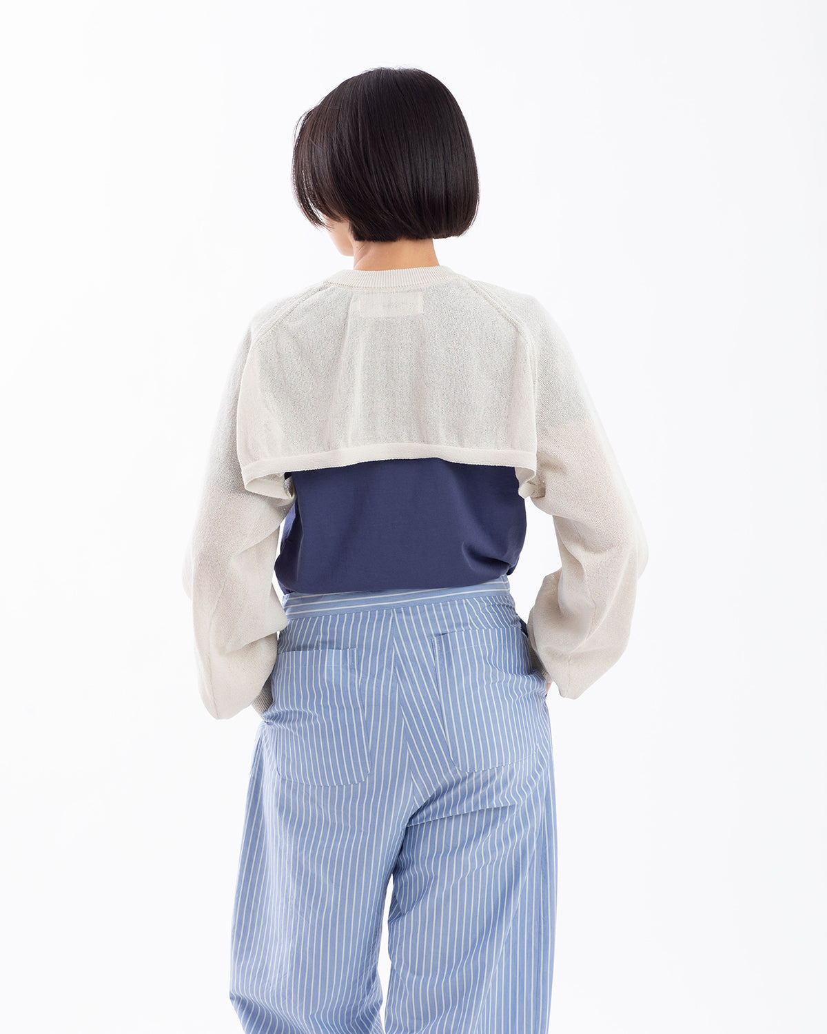 12G SLEEVE SHORT KNIT