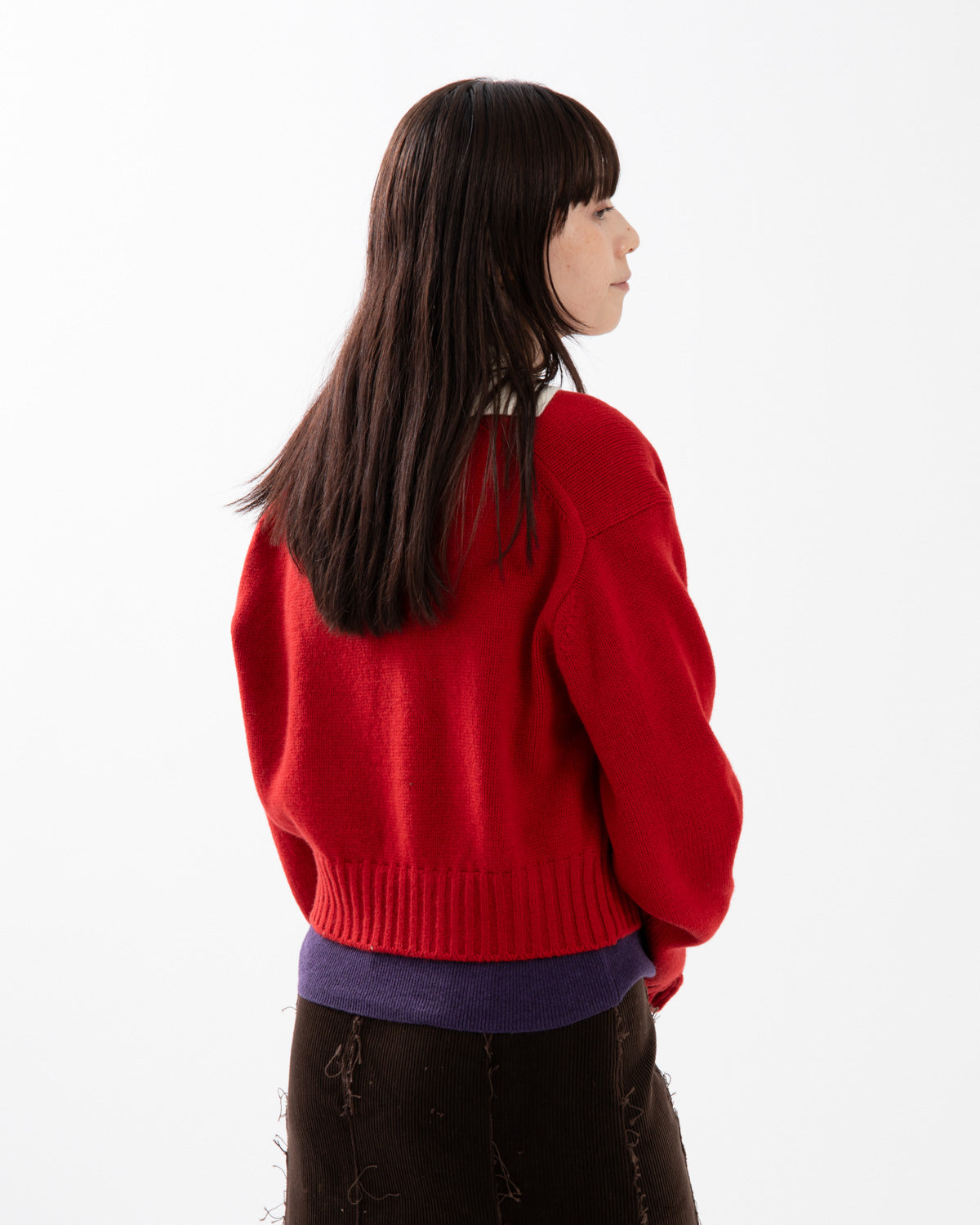 5G LAYERED V NECK SWEATER
