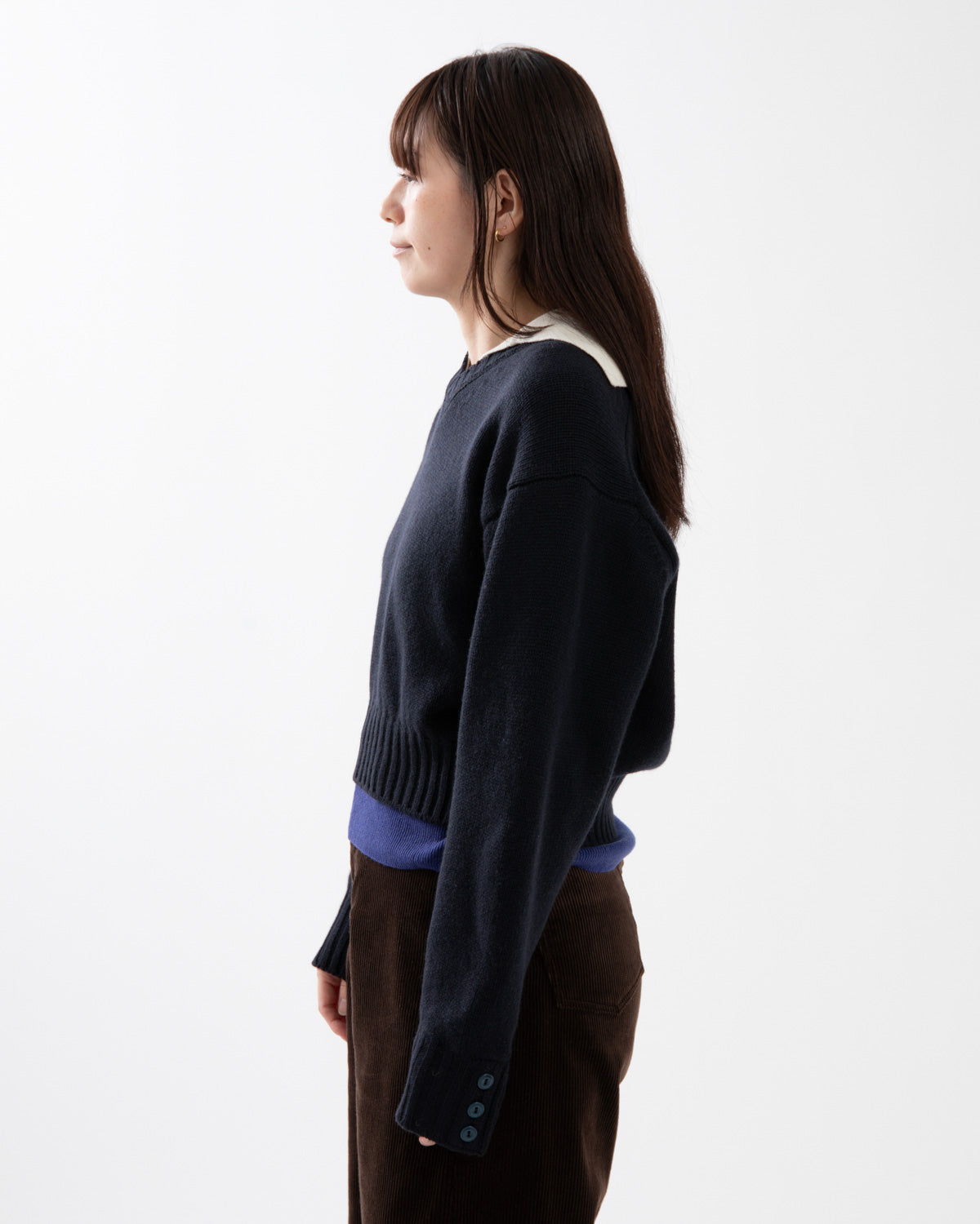 5G LAYERED V NECK SWEATER
