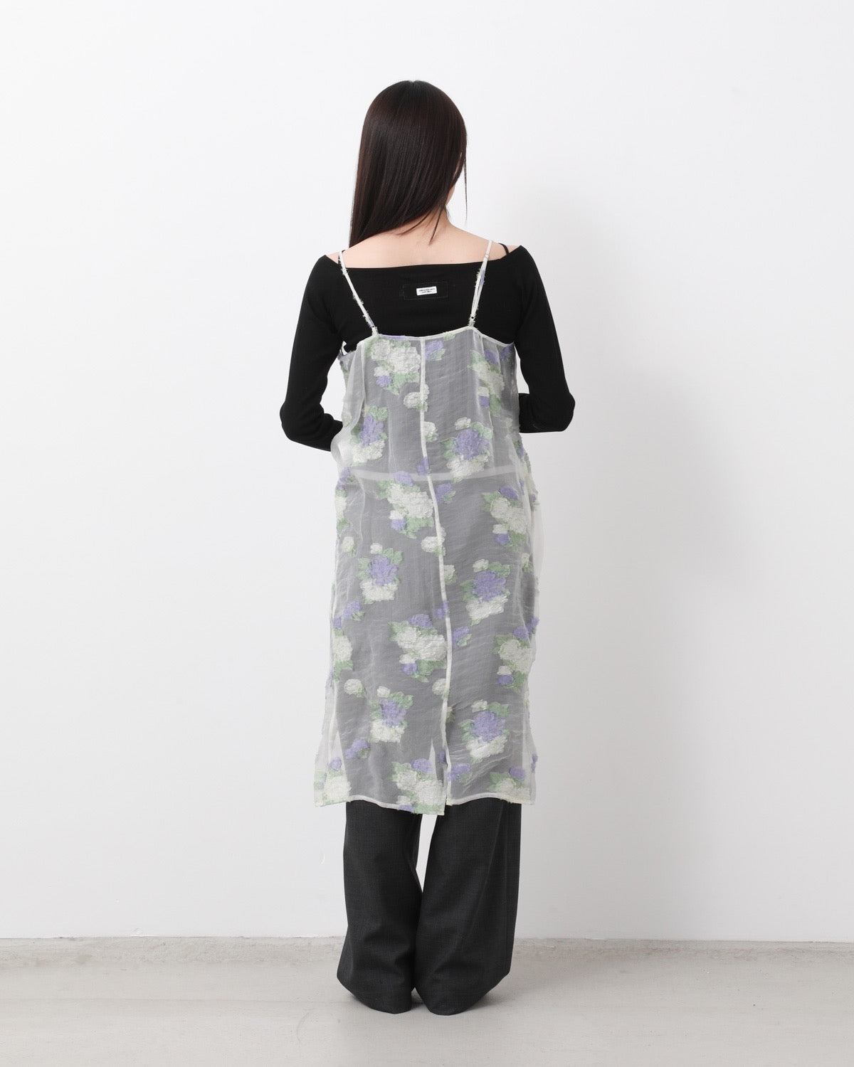 FLOWER JACQUARD CAMISOLE ONEPIECE