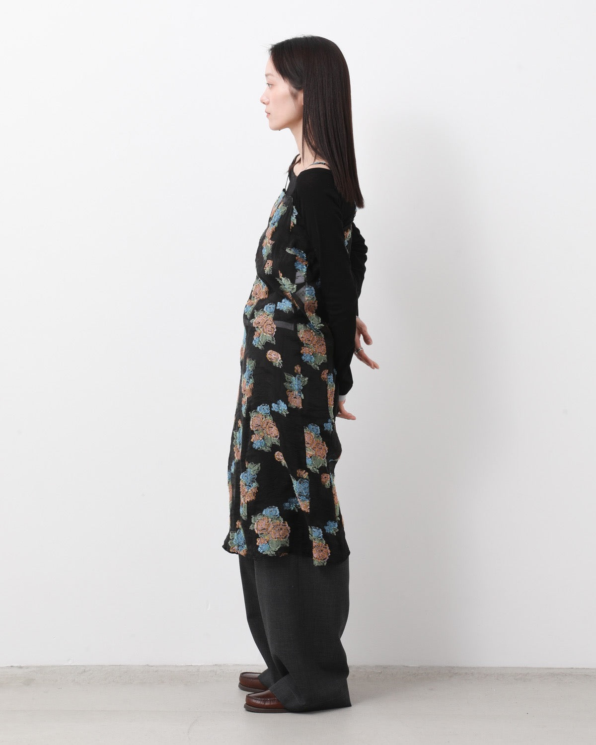 FLOWER JACQUARD CAMISOLE ONEPIECE