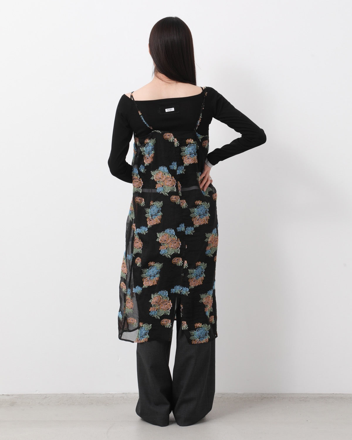 FLOWER JACQUARD CAMISOLE ONEPIECE