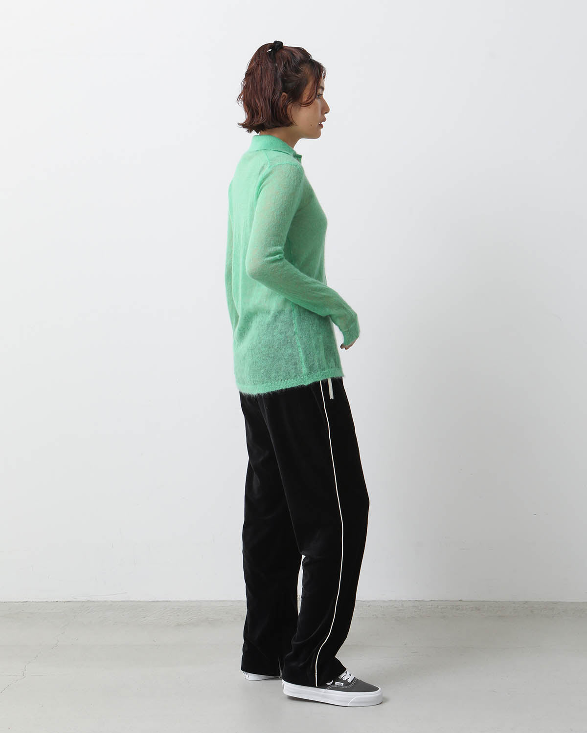 COTTON POLYESTER VELOUR TRUCK LINE PANTS