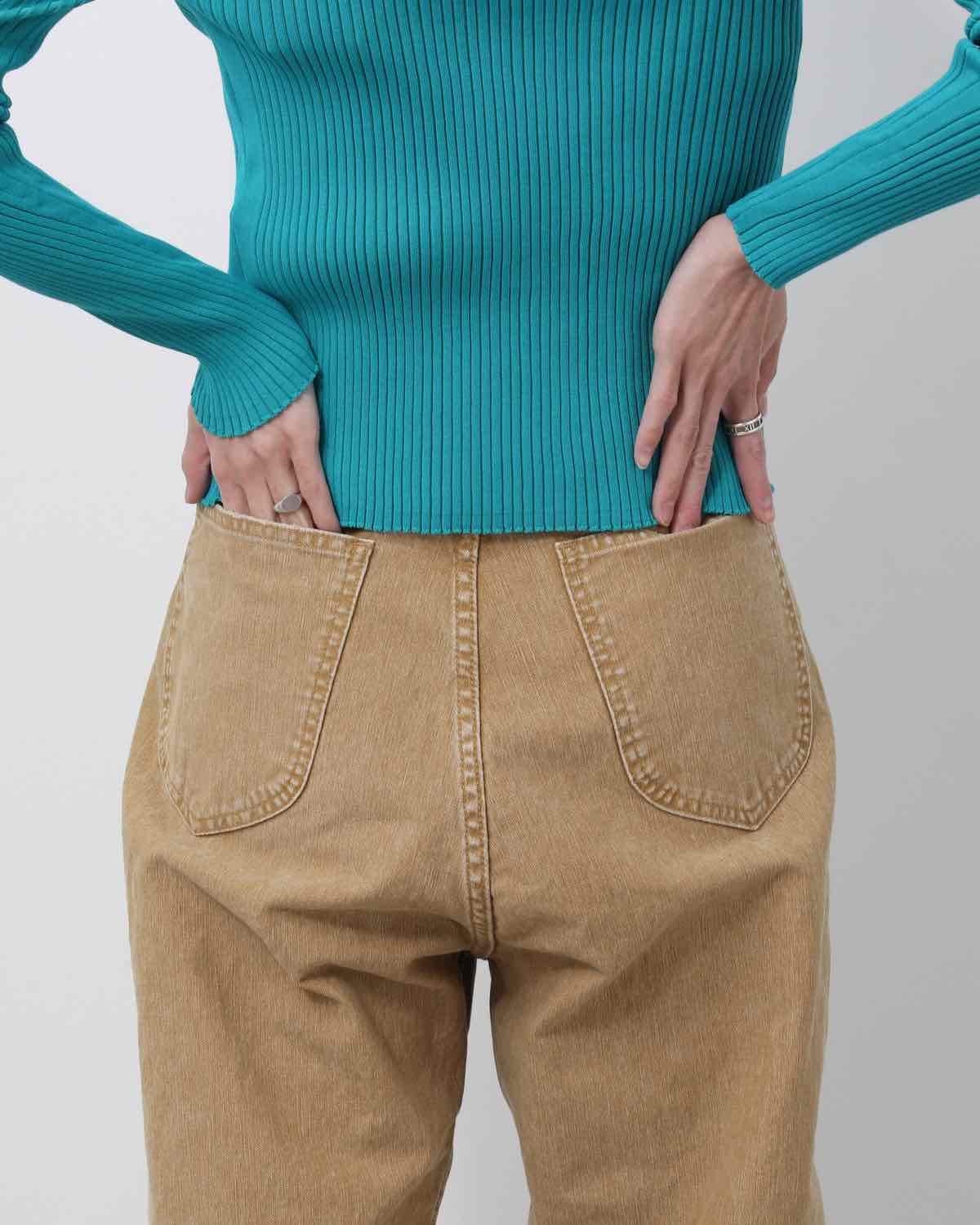 SULFUR DYE HEAVY DUCK CLOTH 5 POCKET PANTS