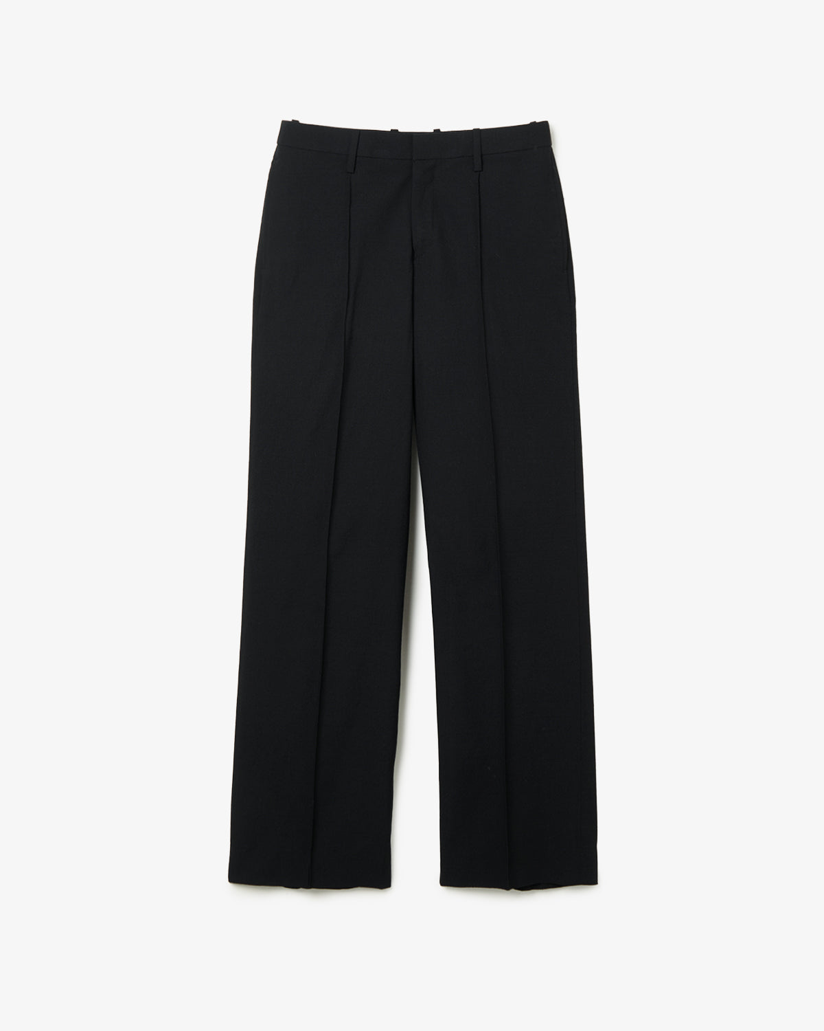 HIGH GAUGE WOOL LOW WAIST SLACKS