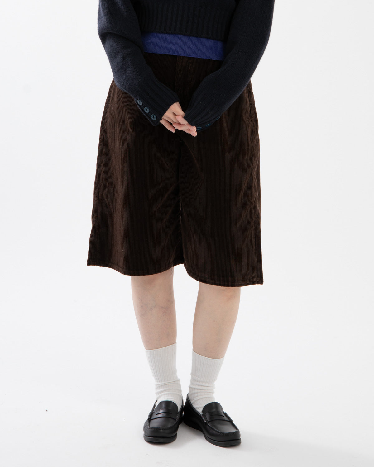 8W CORDUROY 5 POCKET 15 INCH SHORT PANTS