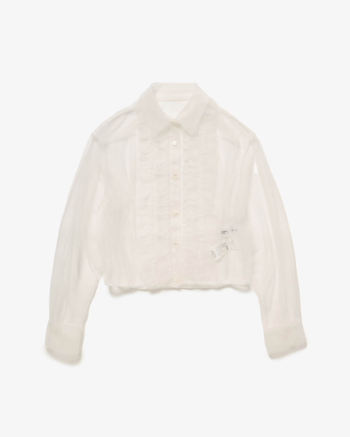 NYLON TULLE FRILLS SHIRTS