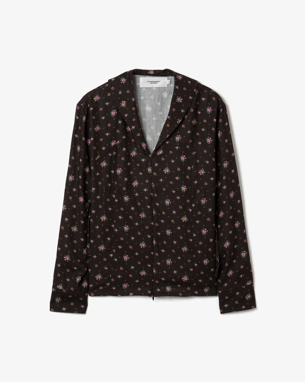 FLOWER PRINT SAILOR COLLAR SHIRT