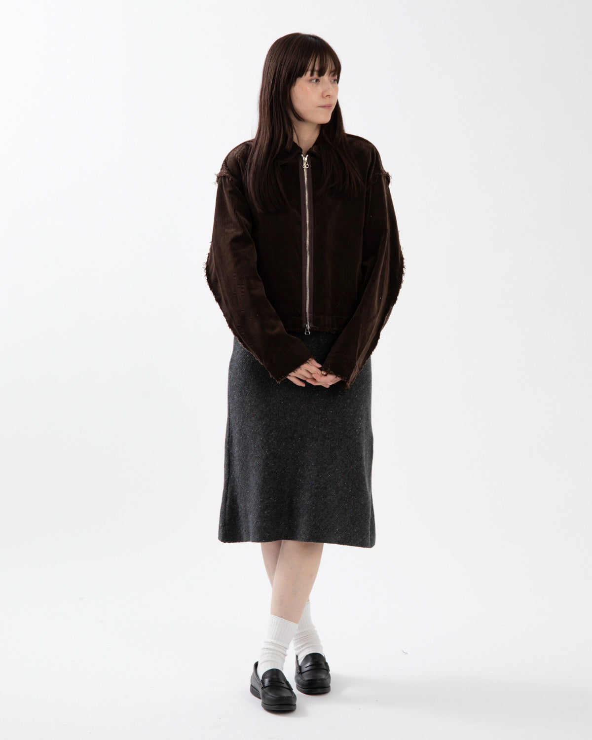 7G BIAS KNIT SKIRT
