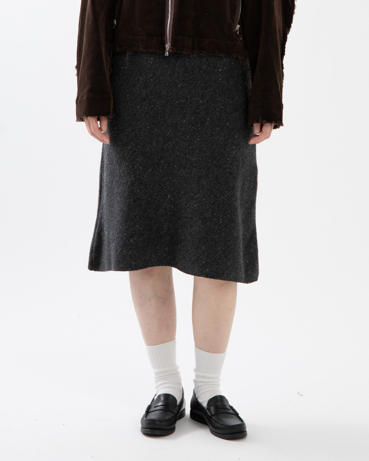 7G BIAS KNIT SKIRT