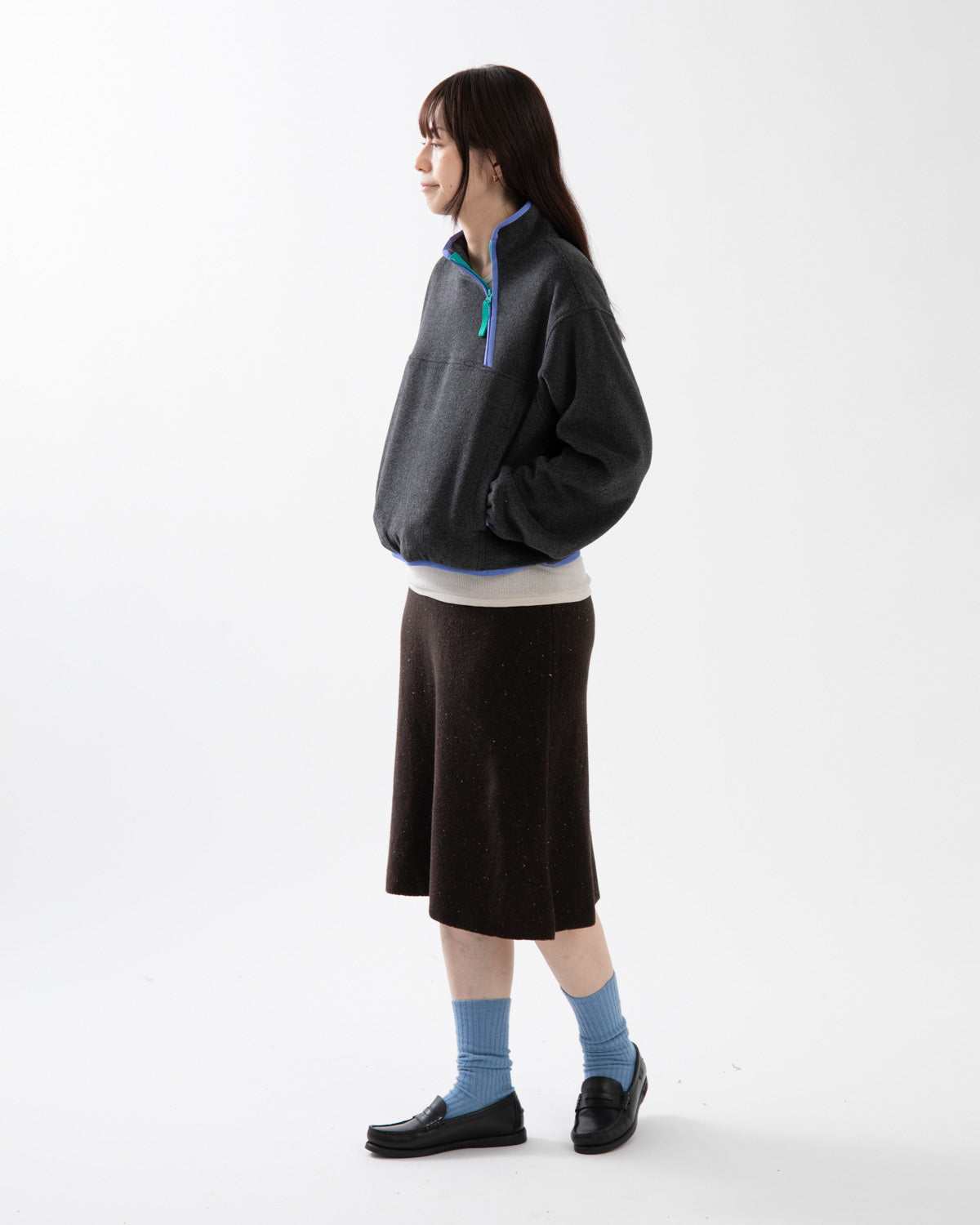 7G BIAS KNIT SKIRT