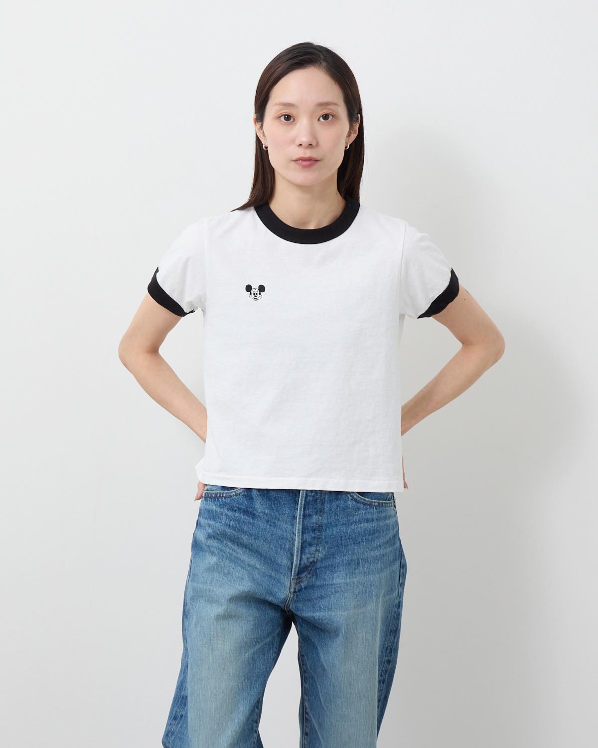 MICKEY FACE RINGER T-SHIRT