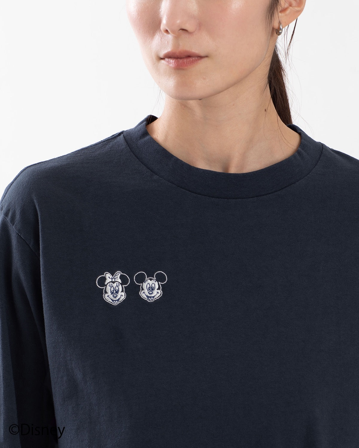 MICKEY & MINNIE FACE L/S T-SHIRT