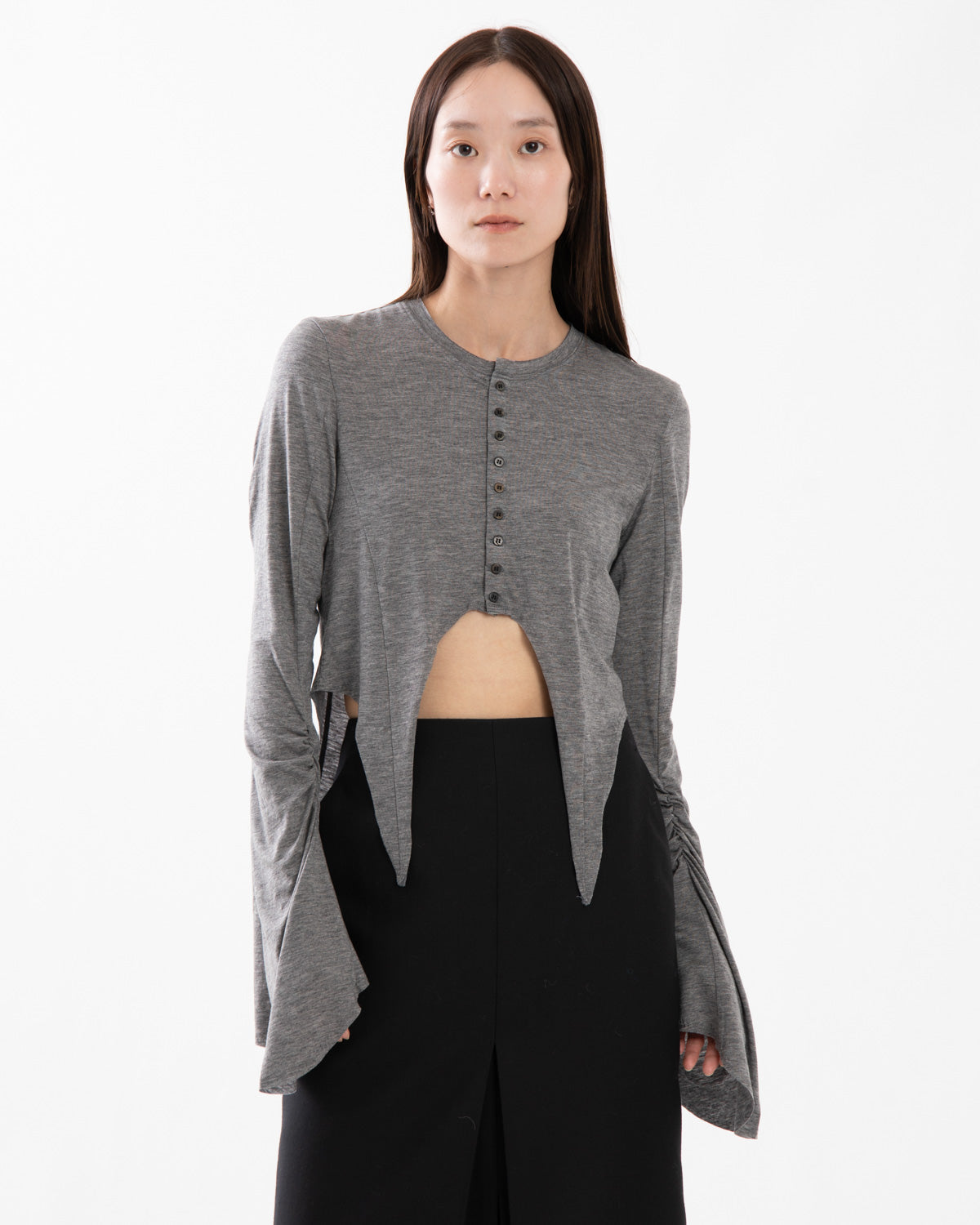 CUT-AND-SEWN CARDIGAN
