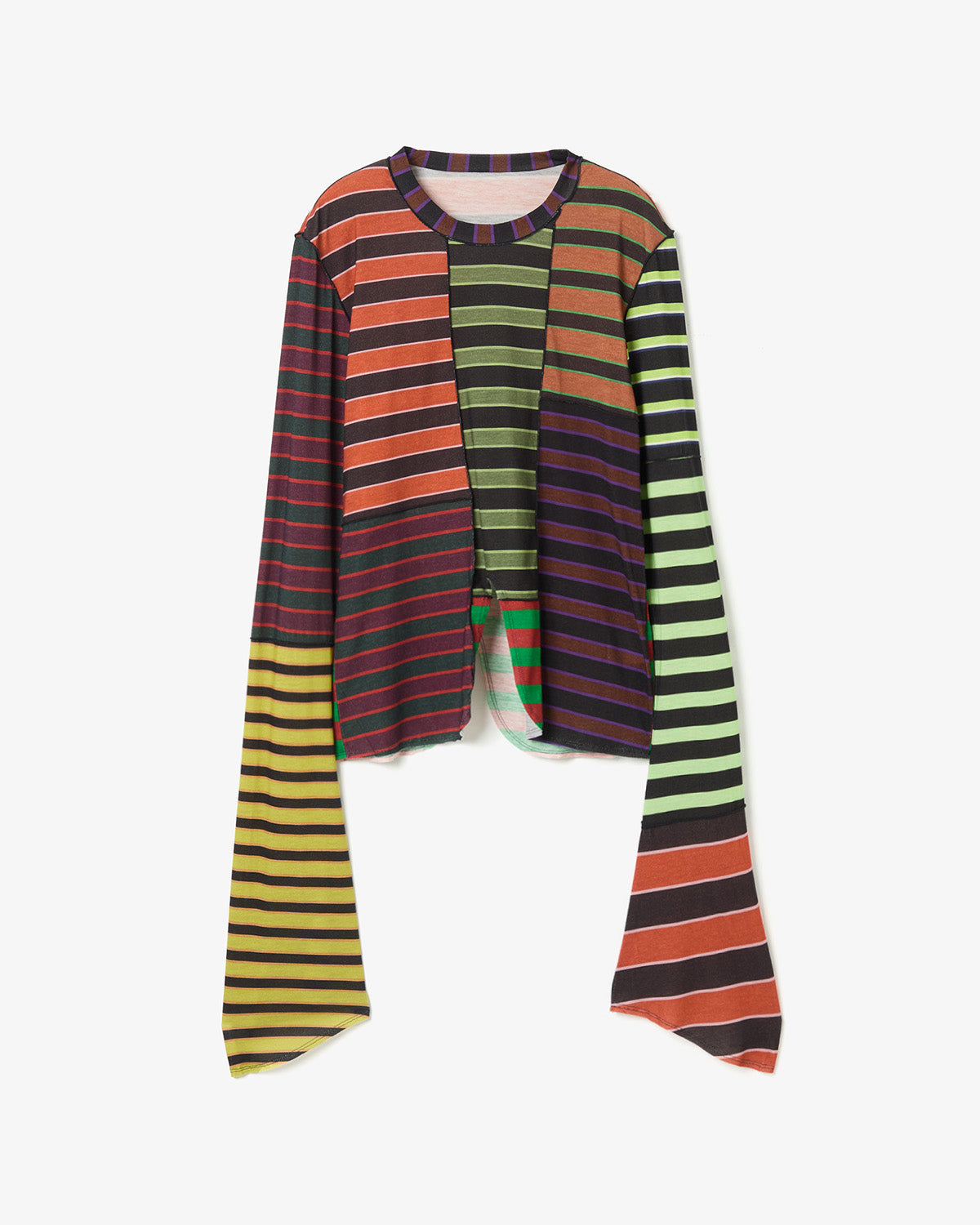 PRINTED LONG-SLEEVE TOP