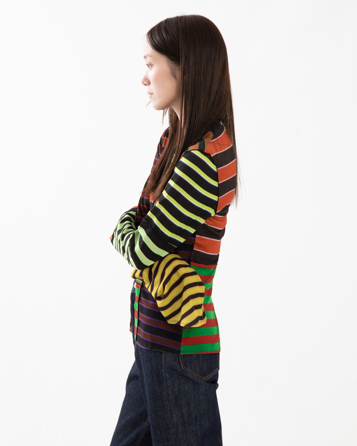 PRINTED LONG-SLEEVE TOP