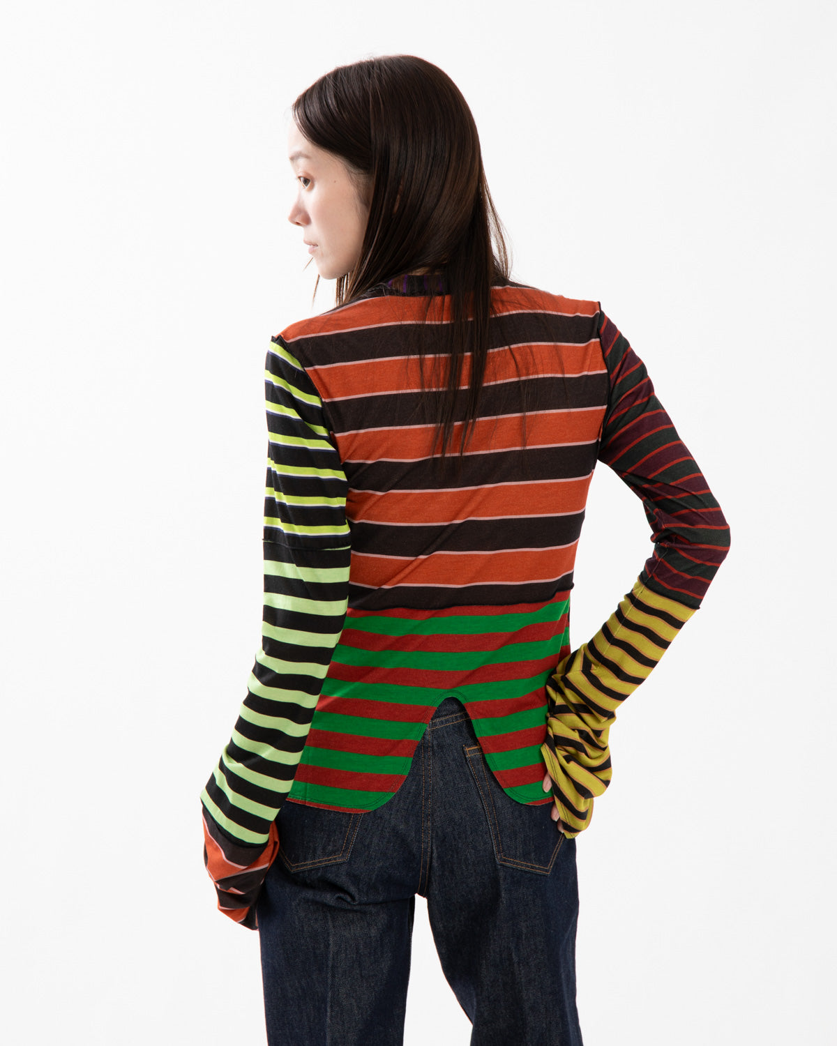 PRINTED LONG-SLEEVE TOP