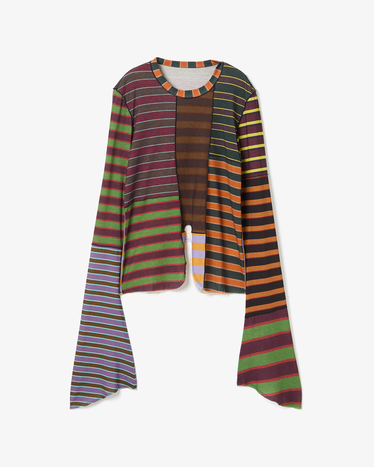 PRINTED LONG-SLEEVE TOP