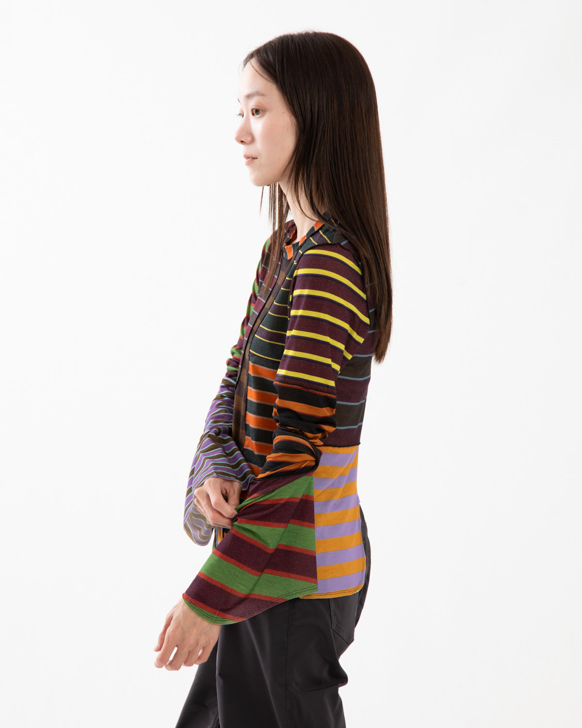 PRINTED LONG-SLEEVE TOP