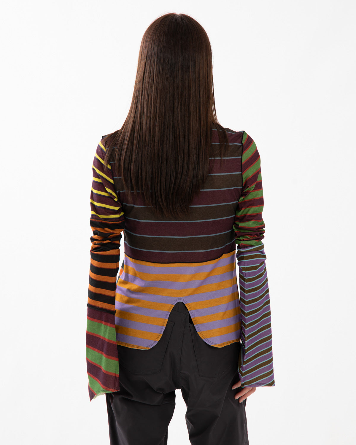 PRINTED LONG-SLEEVE TOP