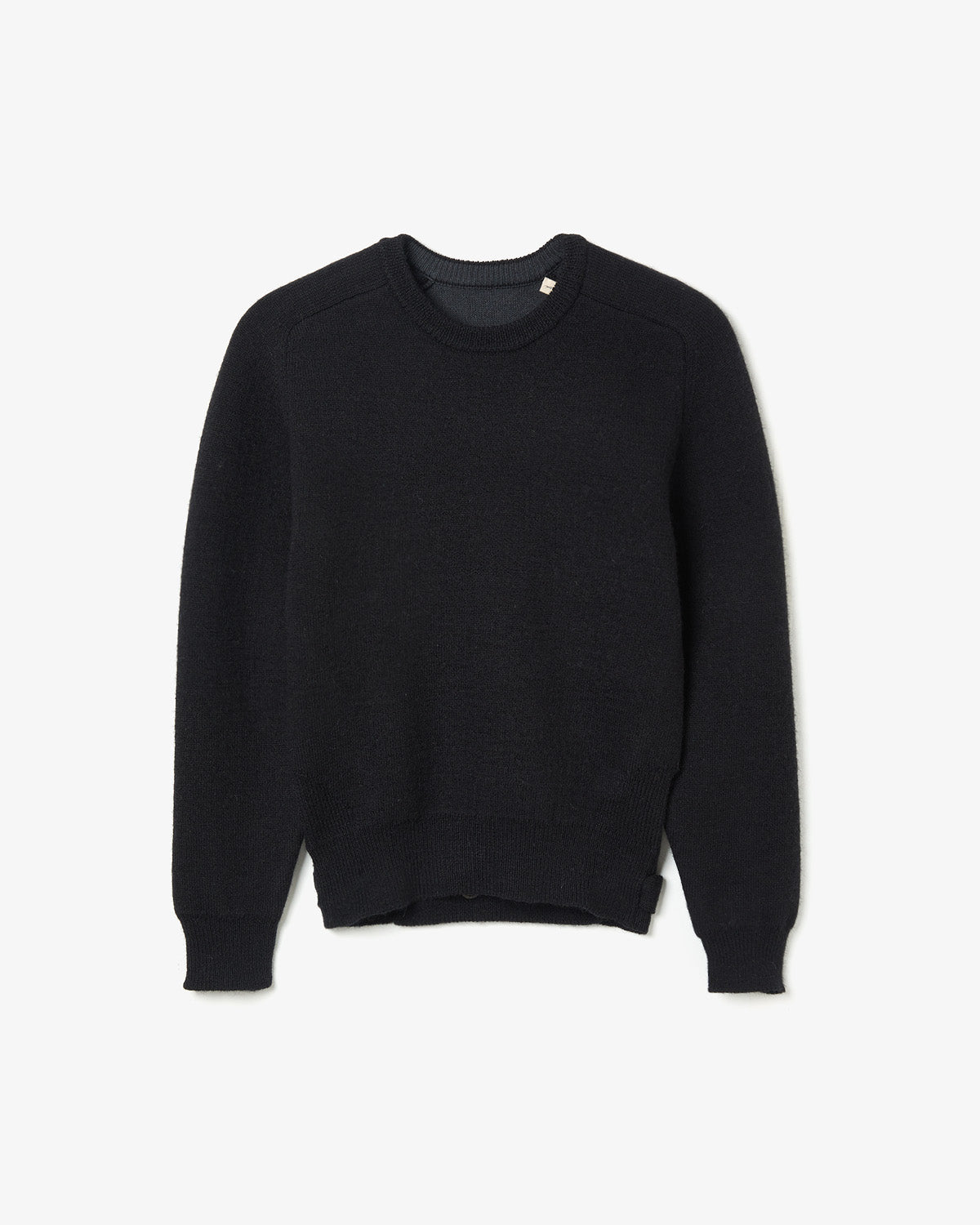 PLATED WOOL PULLOVER