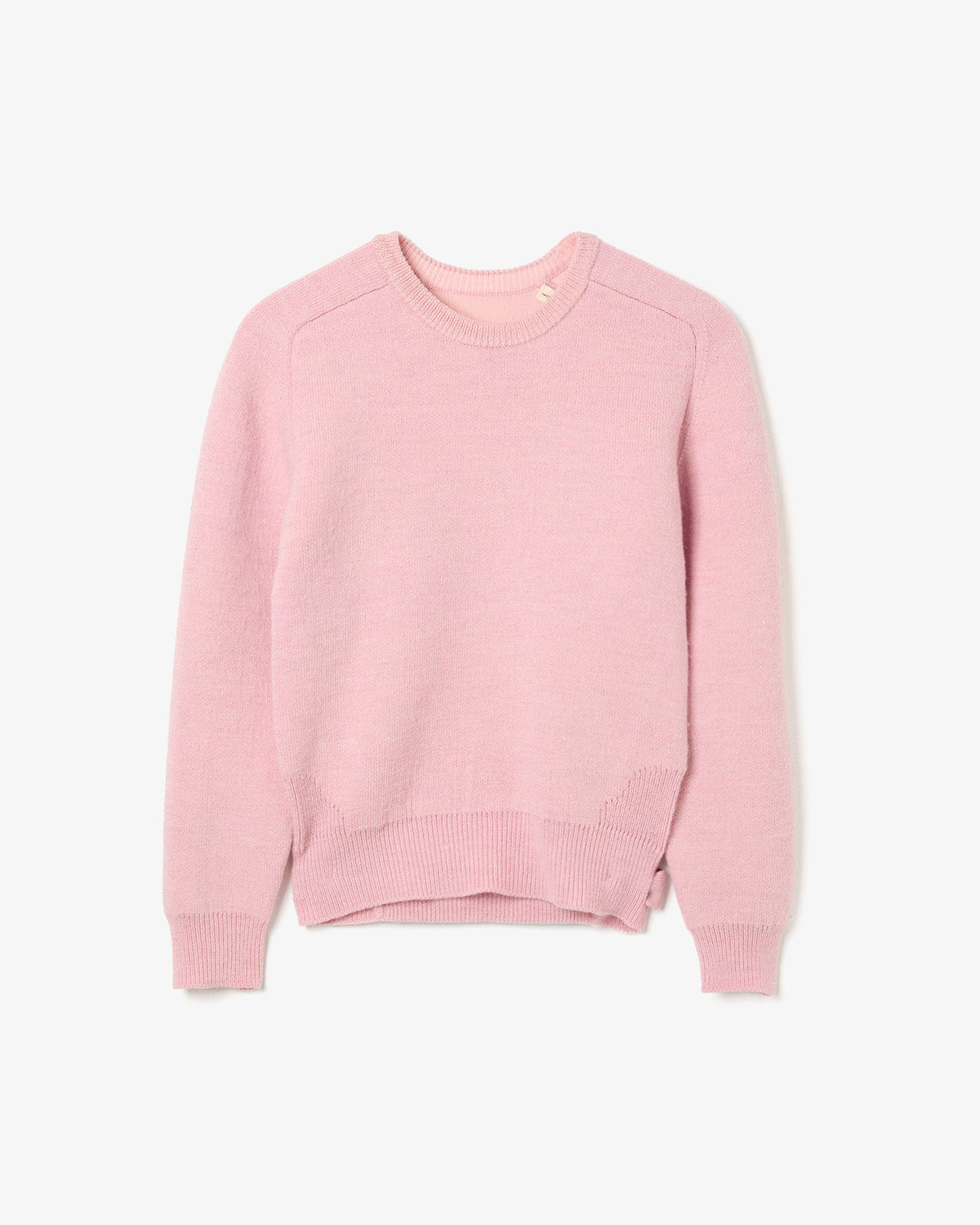 PLATED WOOL PULLOVER