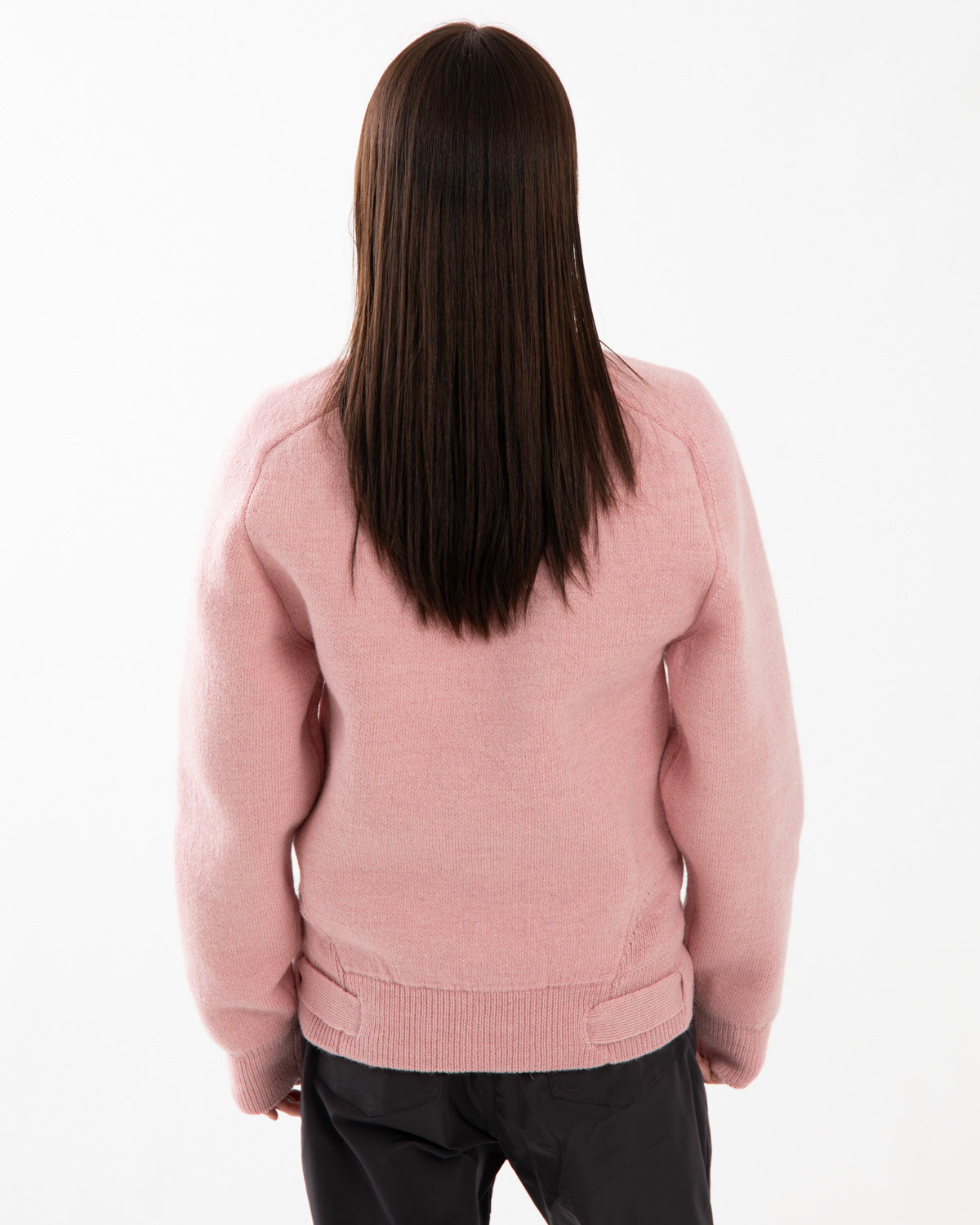 PLATED WOOL PULLOVER