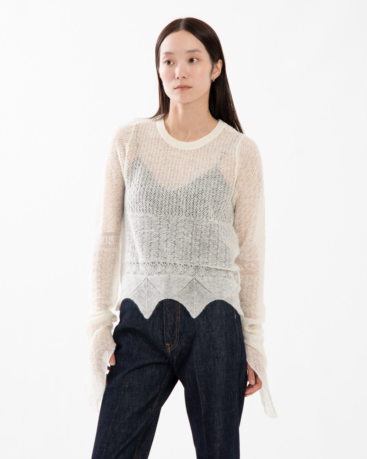 MOHAIR LACE PULLOVER