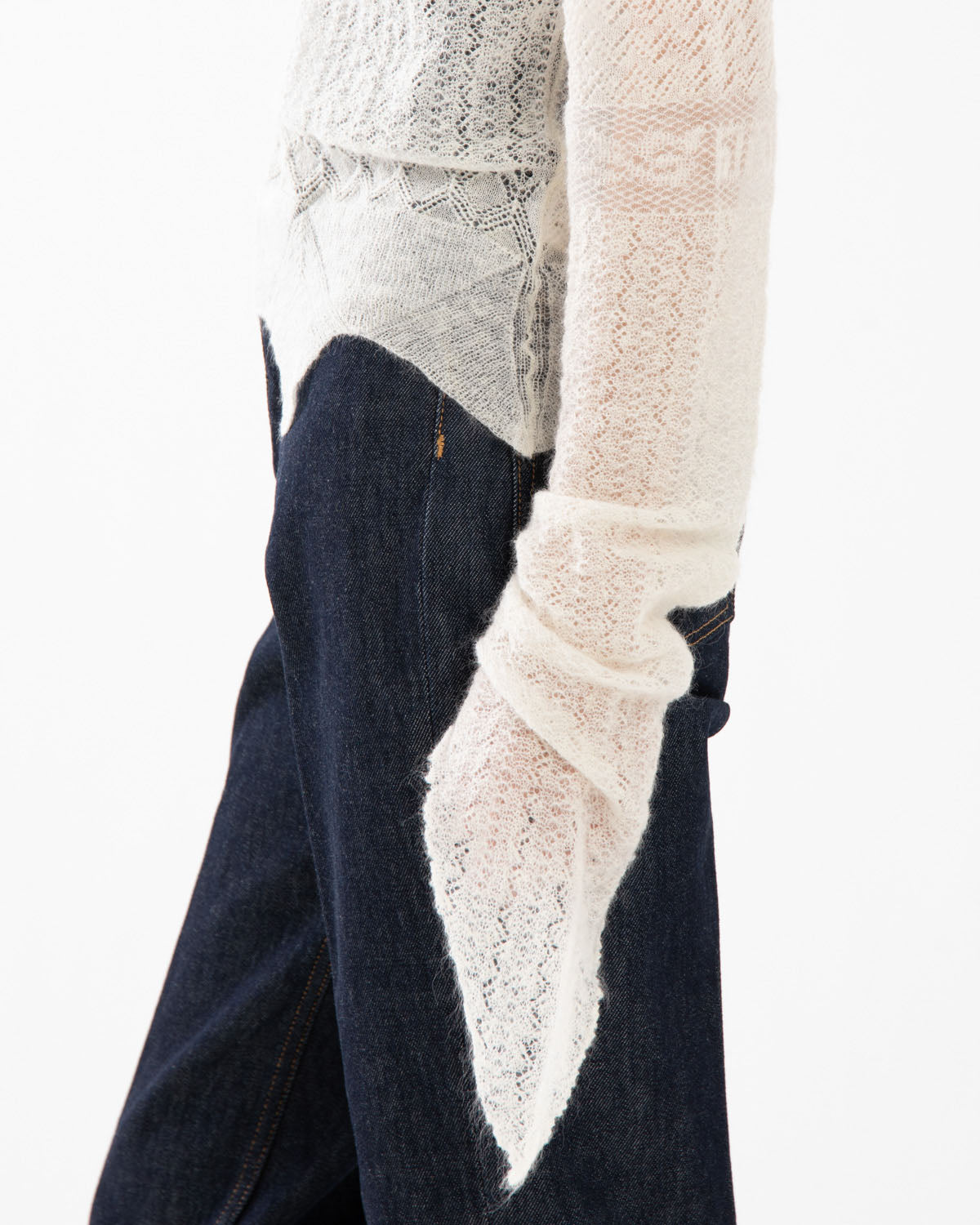 MOHAIR LACE PULLOVER