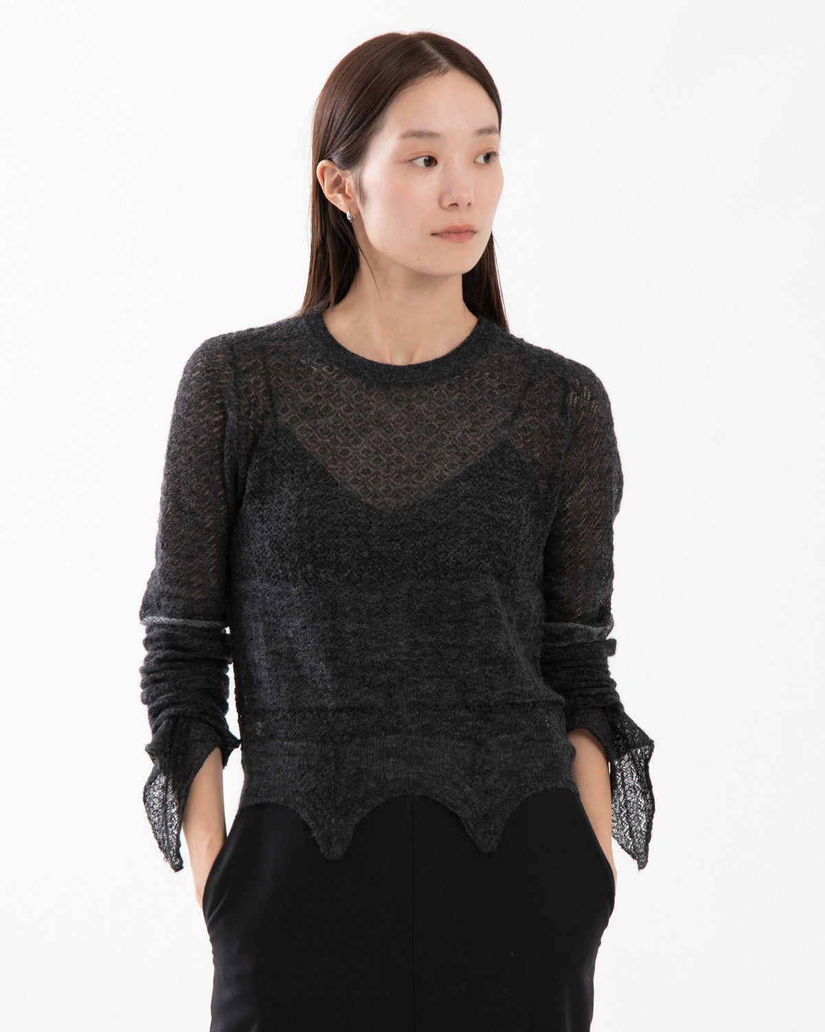 MOHAIR LACE PULLOVER