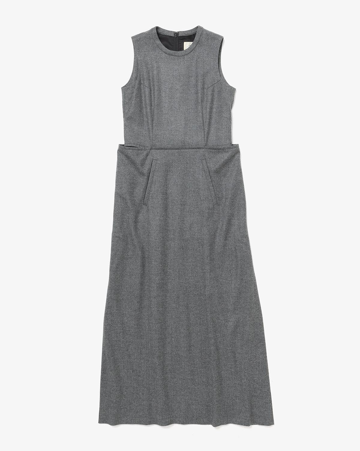 CASHMERE-BLEND FLANNEL DRESS