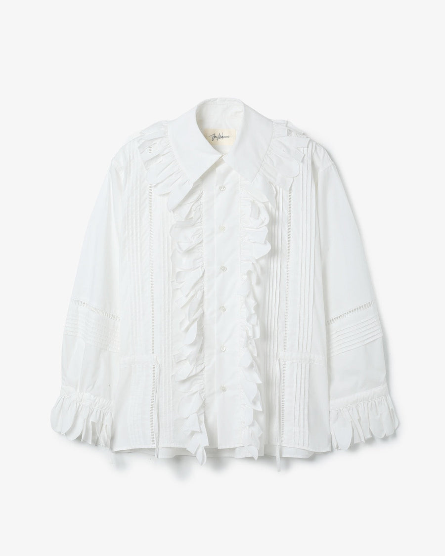 muguet frill sailor collar blouson ホワイト muguet frill sailor collar blouson White