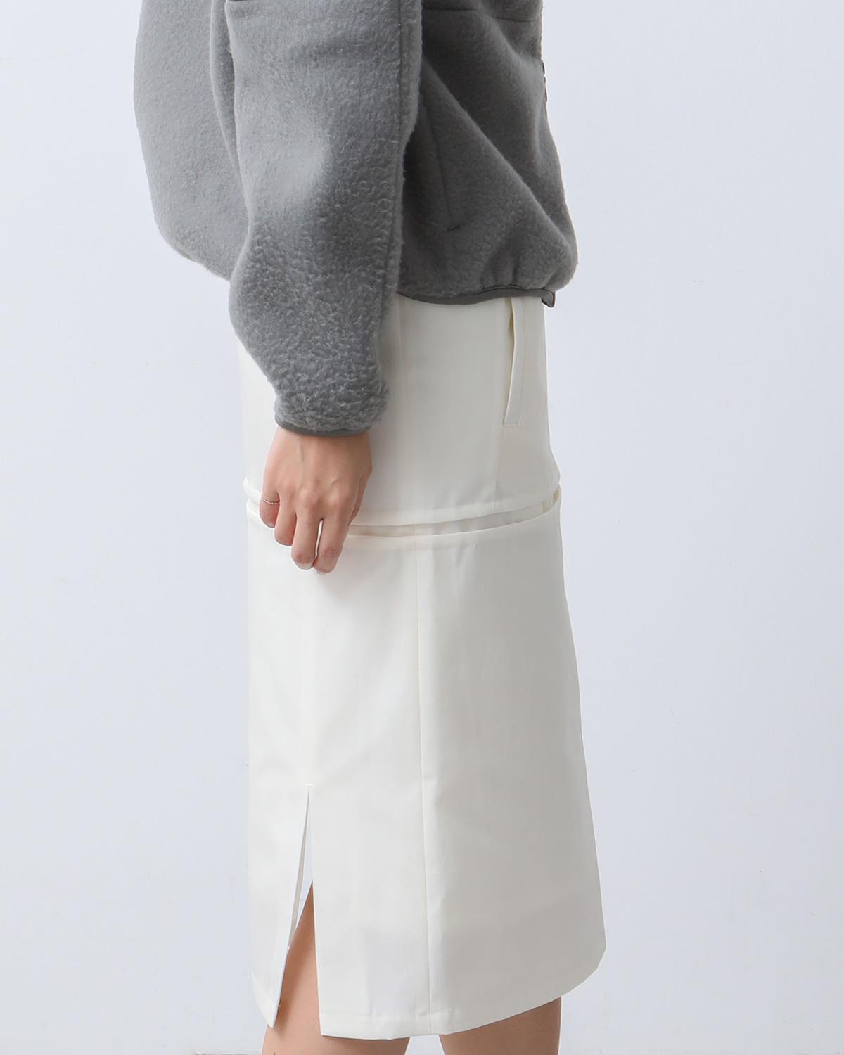 NYLON WOOL SKIRT