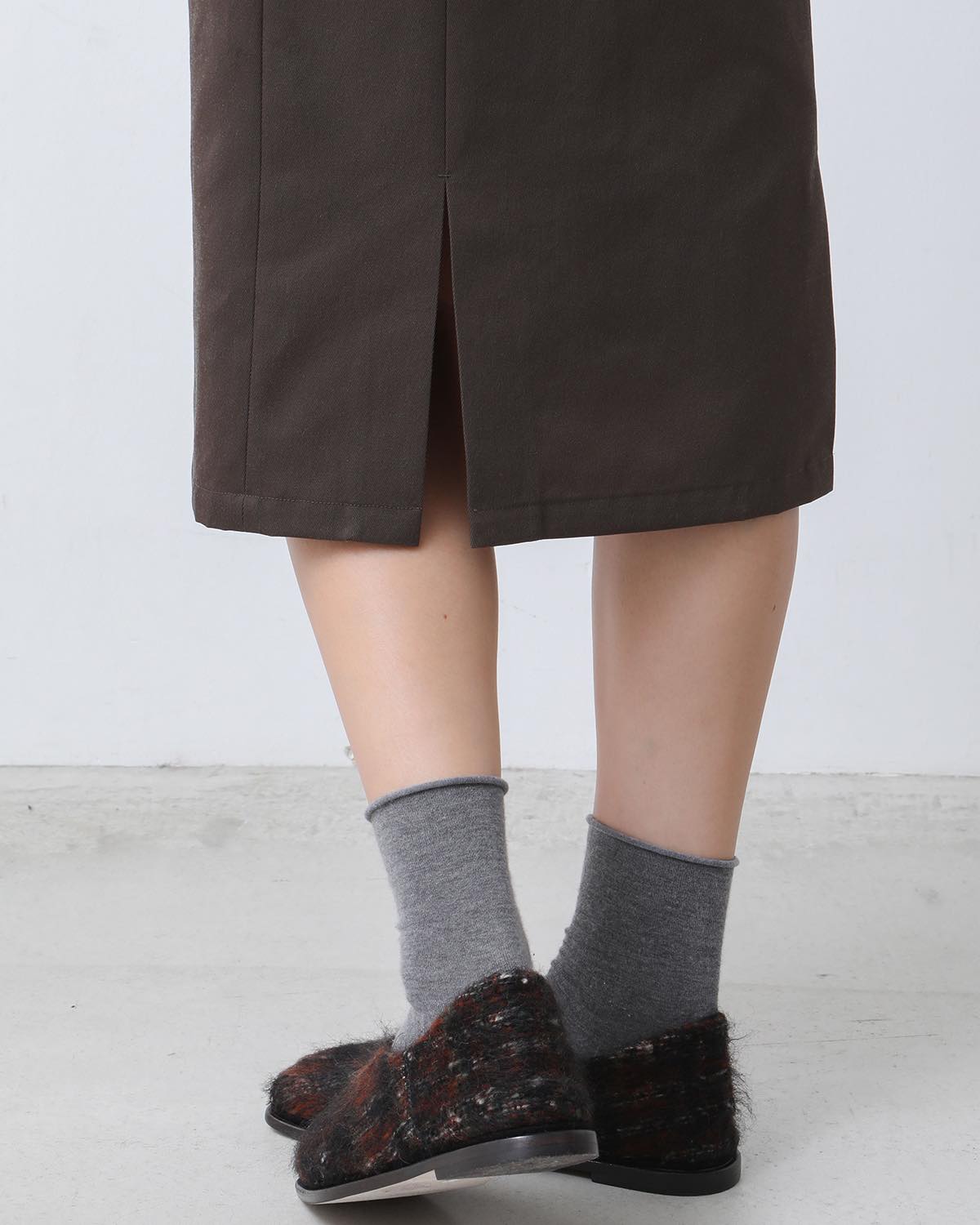 NYLON WOOL SKIRT