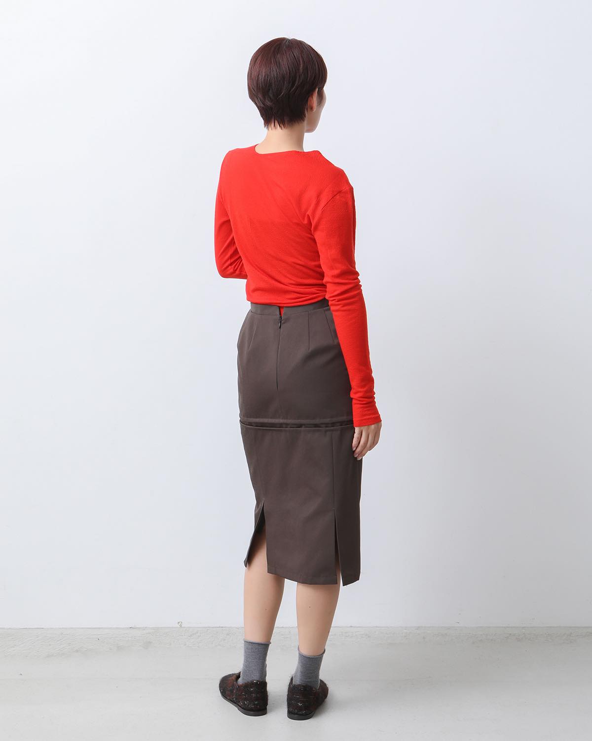 NYLON WOOL SKIRT