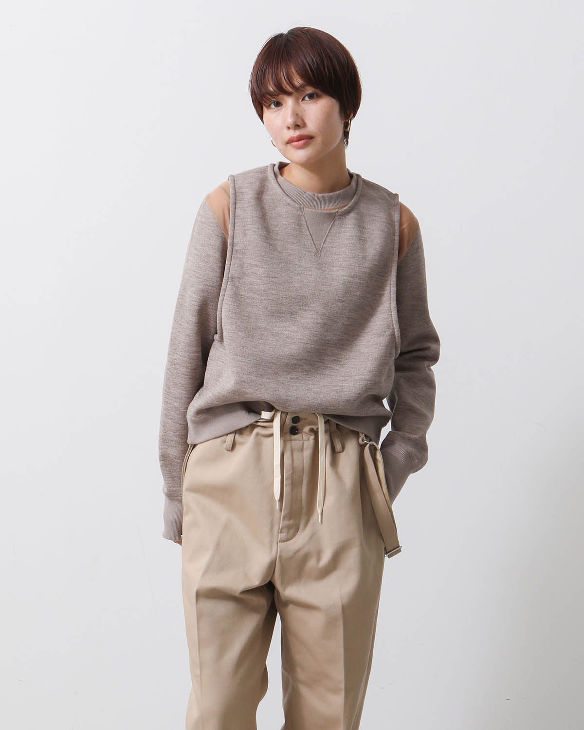 COTTON WOOL URAKE DOLL PULLOVER