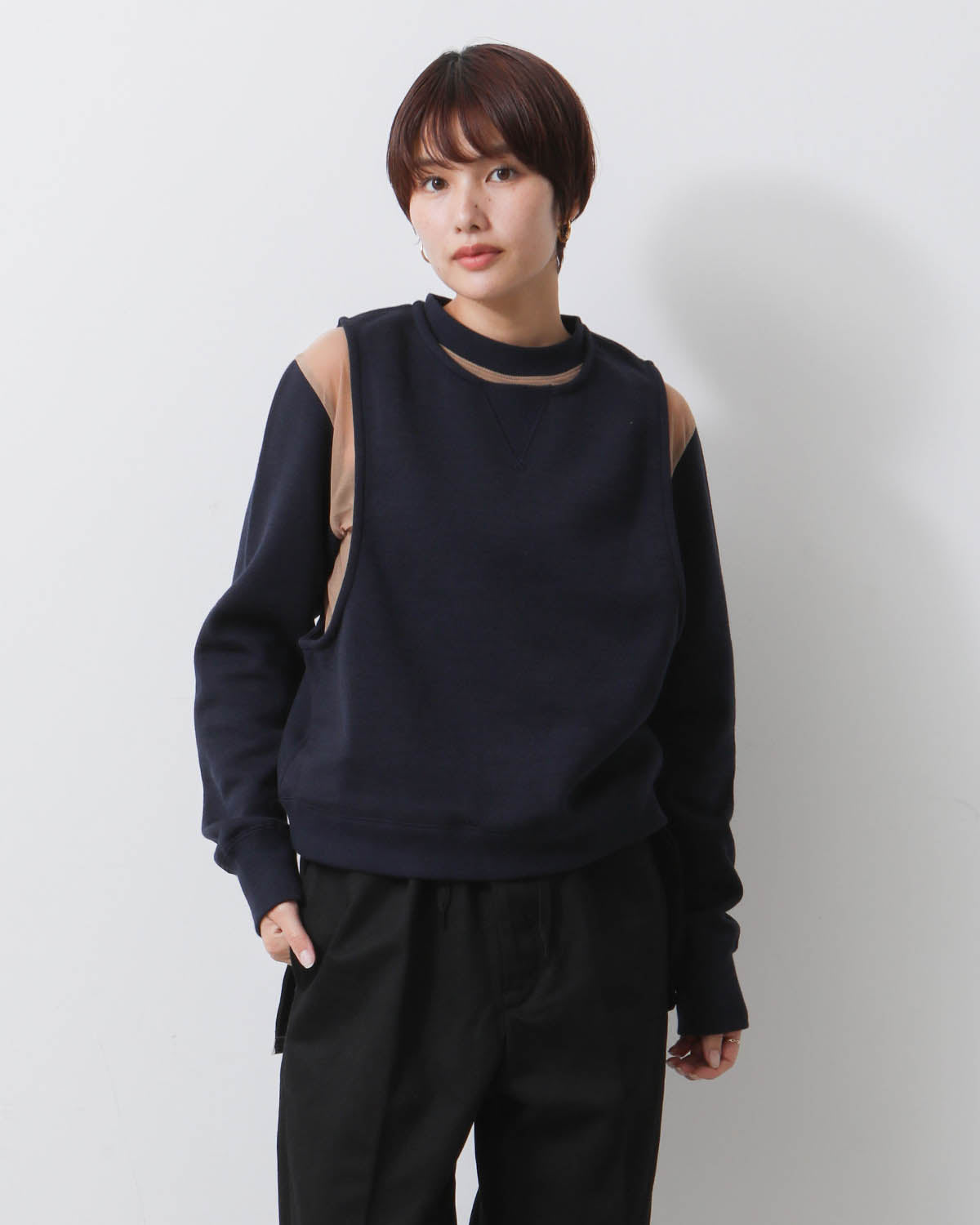 COTTON WOOL URAKE DOLL PULLOVER