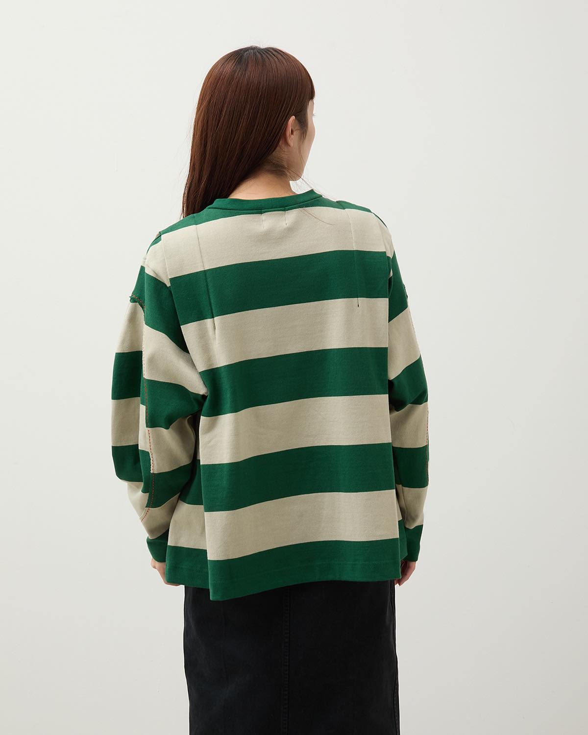 BORDER BIG SLEEVE TEE