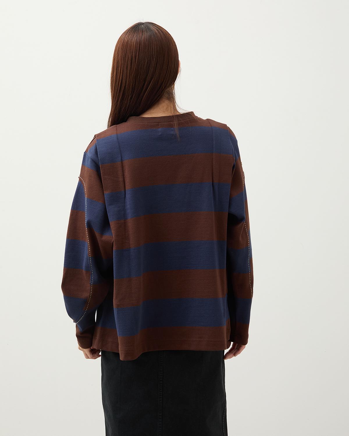 BORDER BIG SLEEVE TEE