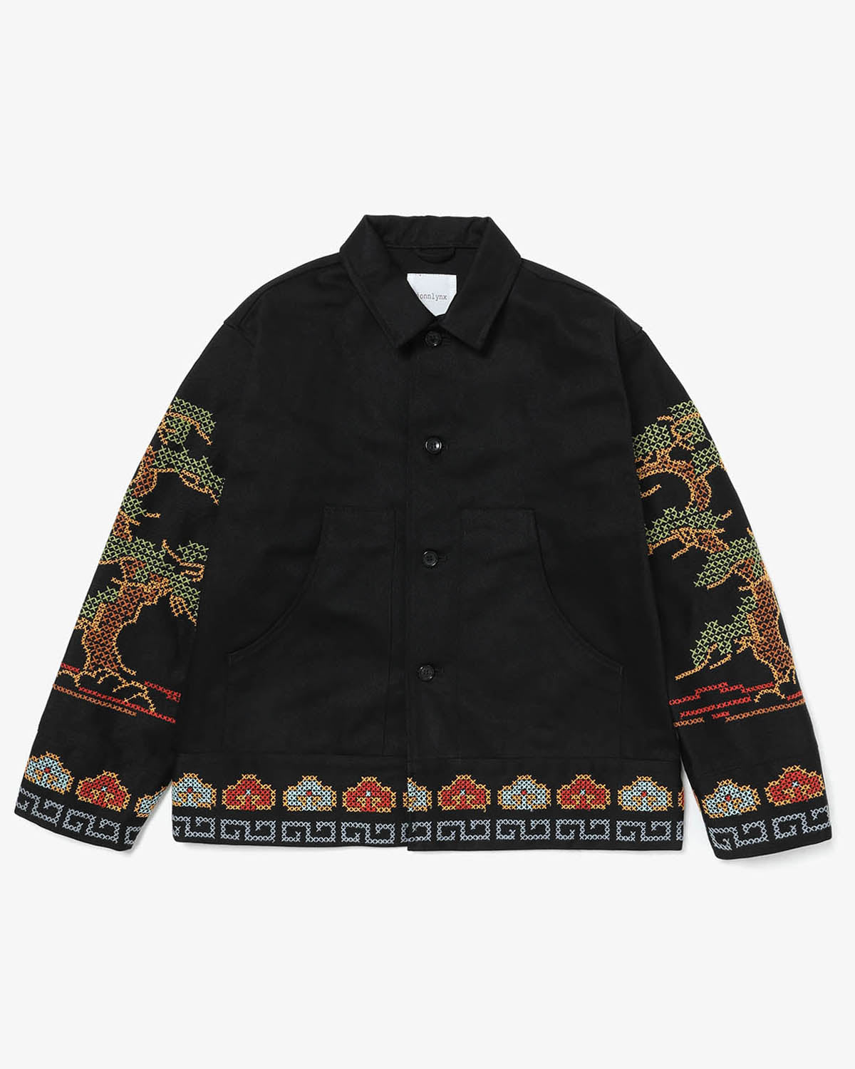 PINE TREE EMBROIDERY JACKET